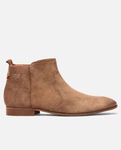ANDERSON 5 Boots Croûte velours Taupe Homme