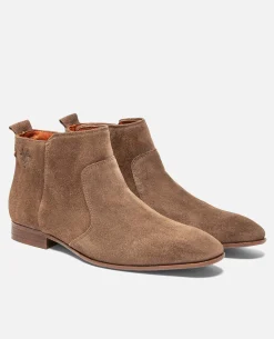 ANDERSON 5  Boots Croûte velours Taupe Homme