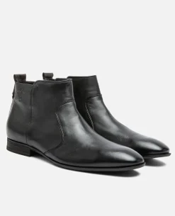 ANDERSON 39  Boots Cuir Tannage Végétal Noir Homme
