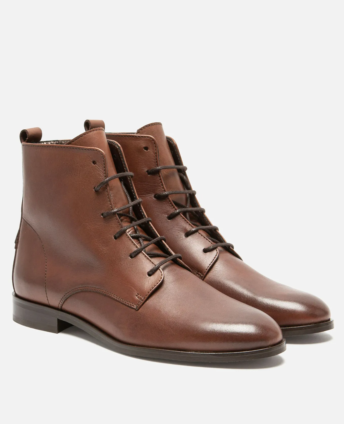 AVERY 73 Boots Cuir Marron Femme