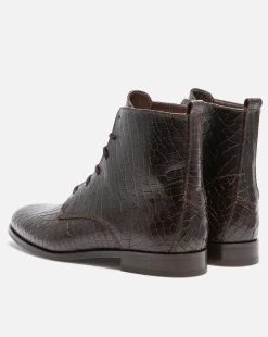 AVERY M VGT Boots Cuir Tannage Végétal Marron Femme