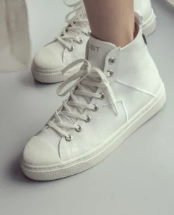 BACKSTAGE H VEG Sneakers Vegan Textile Recyclé Blanc Femme