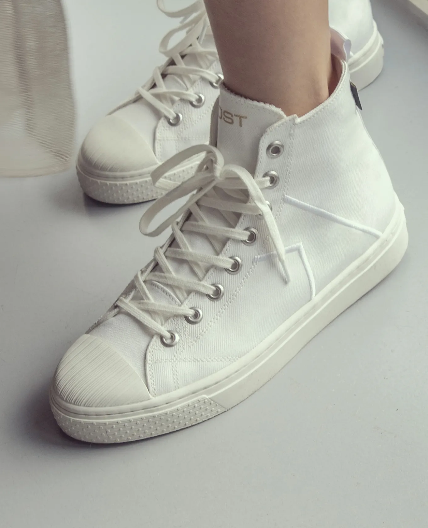 BACKSTAGE H VEG Sneakers Vegan Textile Recyclé Blanc Femme