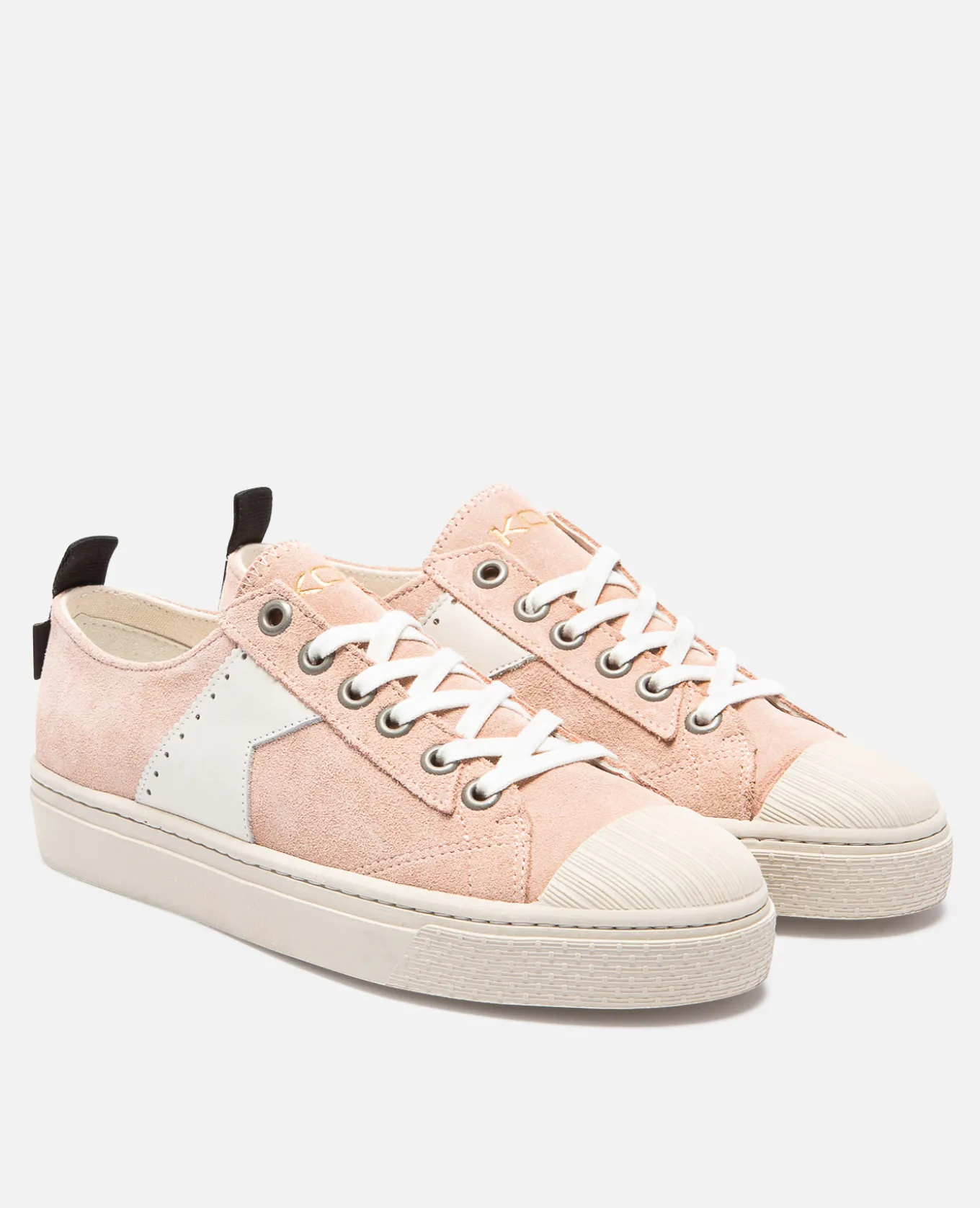 BACKSTAGE L7 Sneakers Éco-responsable Croûte velours Rose Femme