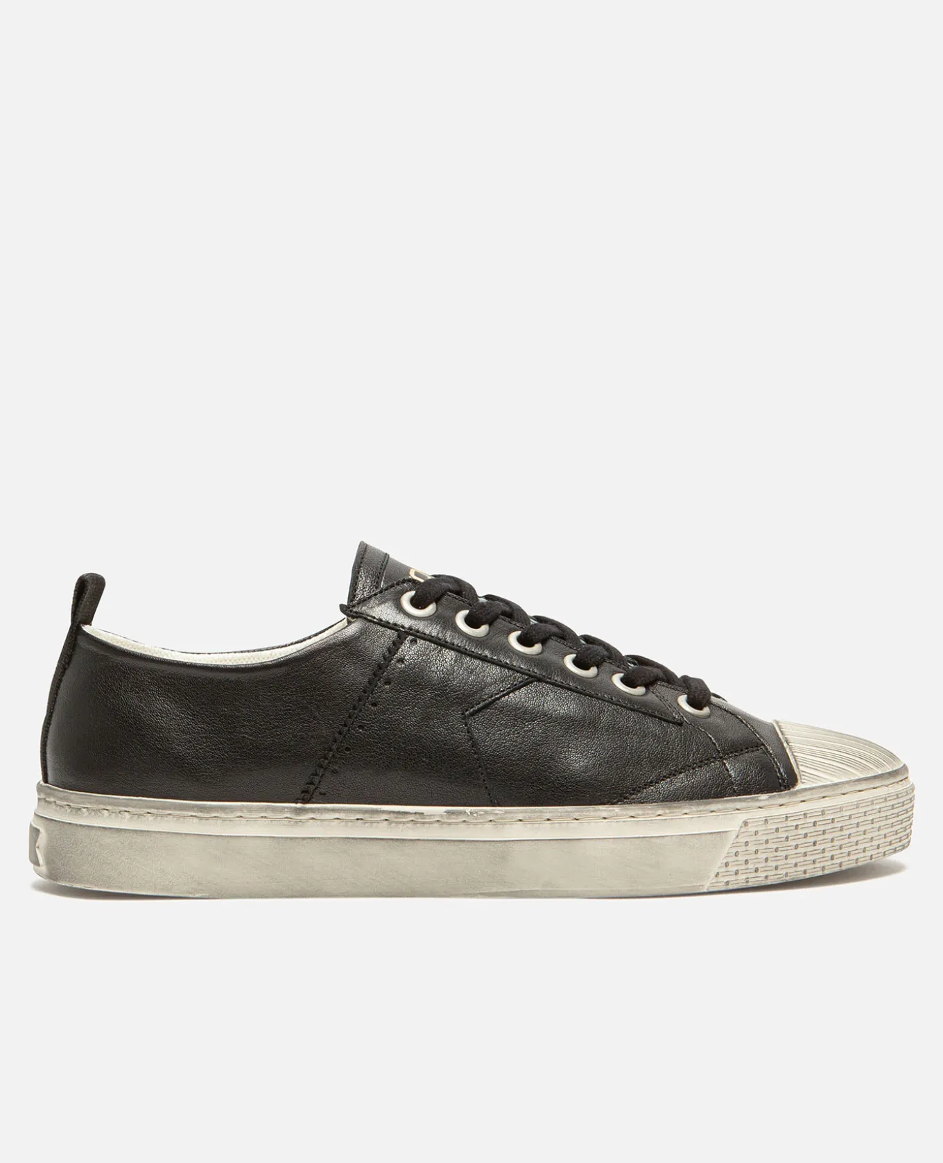 BACKSTAGE L3 Sneakers Noires Cuir Tannage Végétal Femme