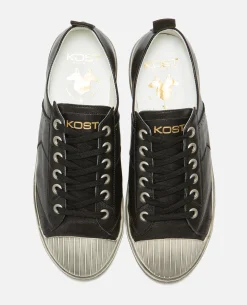 BACKSTAGE L3 Sneakers Noires Cuir Tannage Végétal Femme