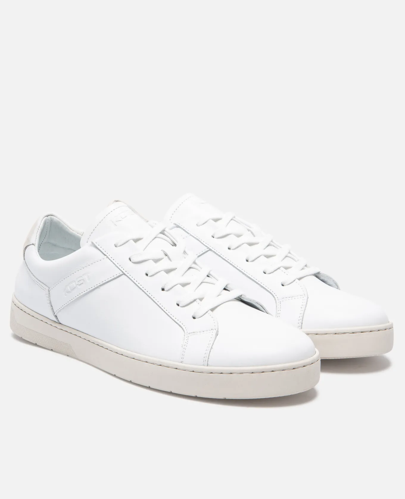BARBARE Sneakers Cuir Blanc Homme