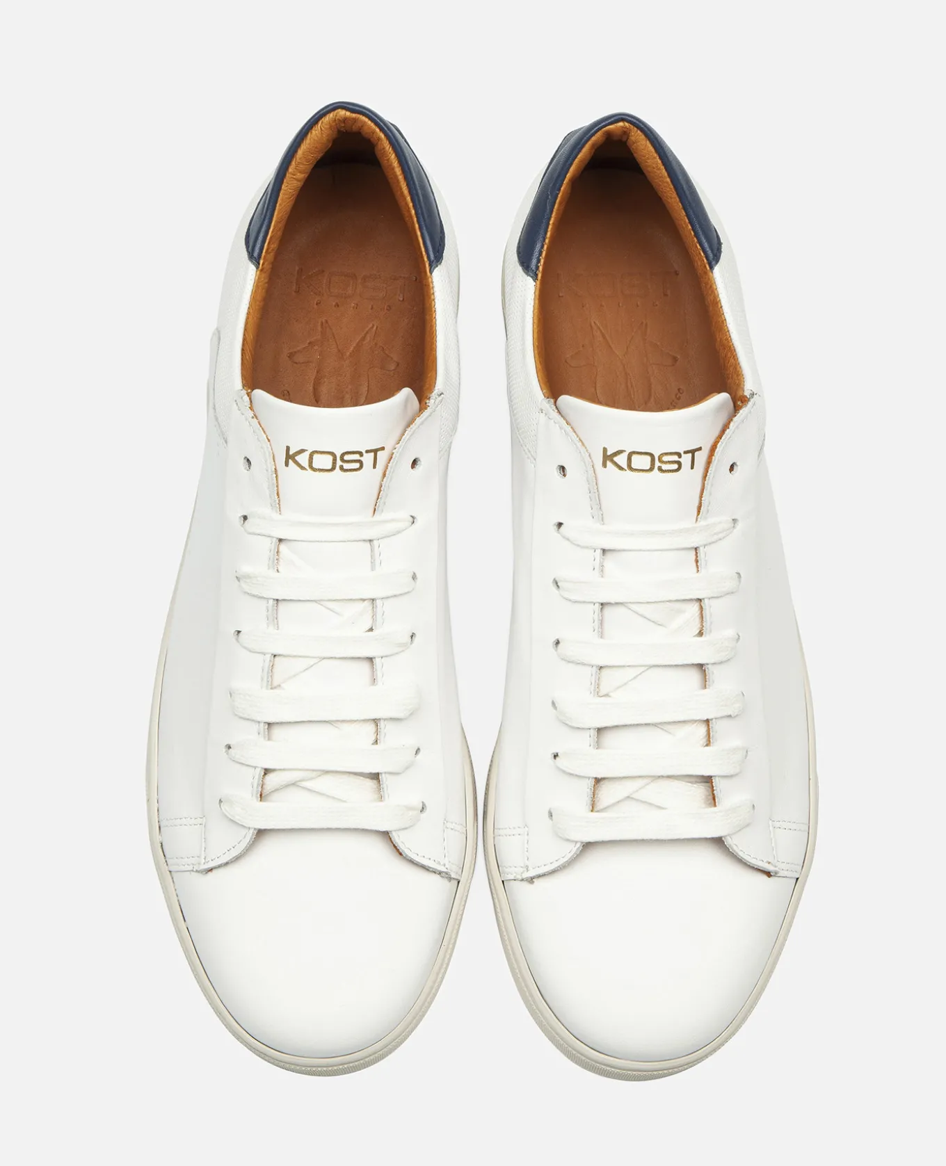BATTLE 8 Sneakers Cuir Blanc Homme