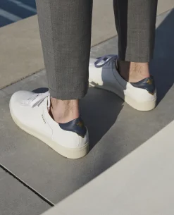 BATTLE 8 Sneakers Cuir Blanc Homme