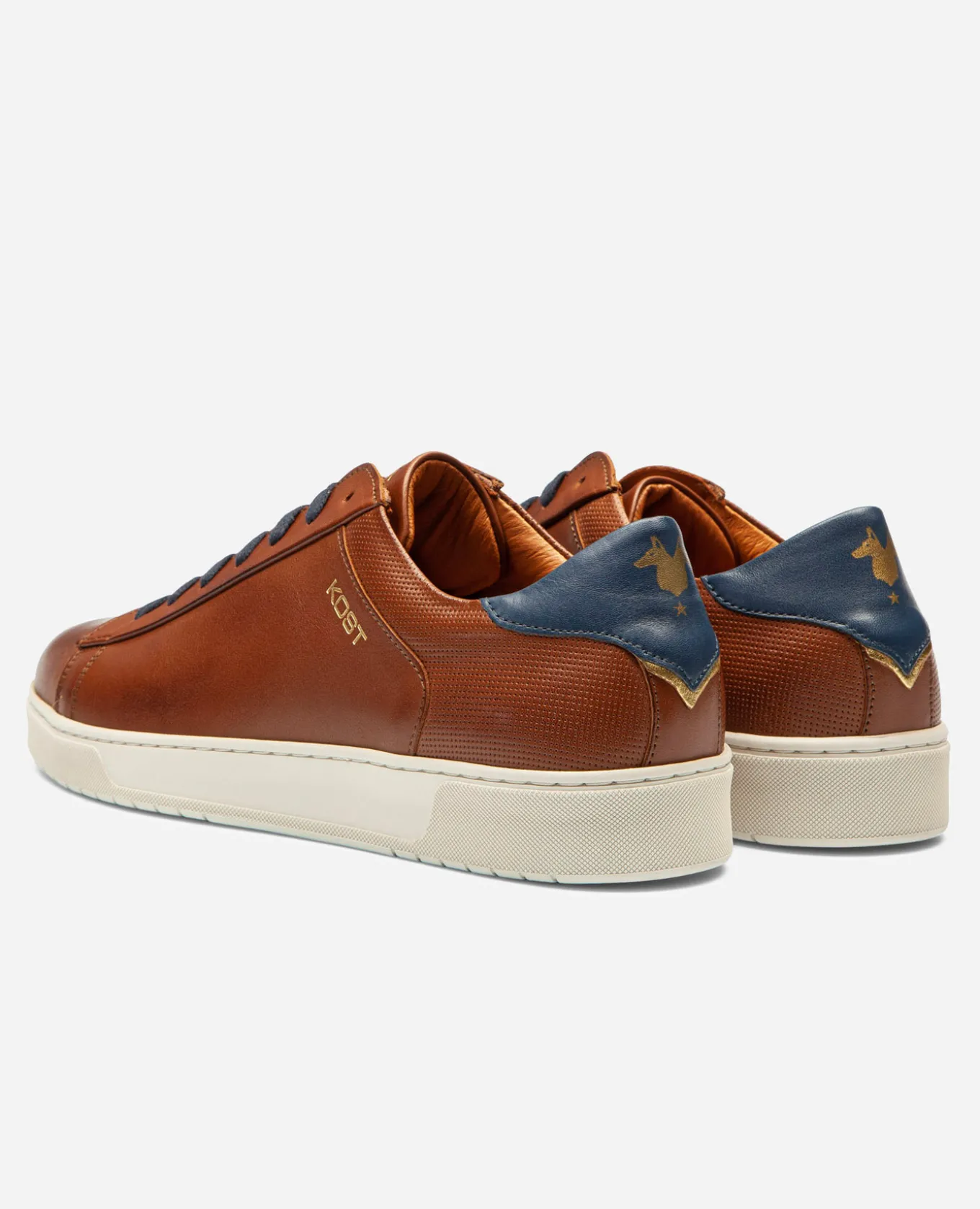 BATTLE 36 Sneakers Cuir Marron Homme