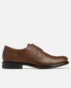 BILL VGT Derbies Cuir Tannage Végétal Cognac Homme