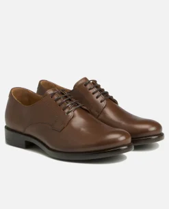 BILL VGT  Derbies Cuir Tannage Végétal Cognac Homme