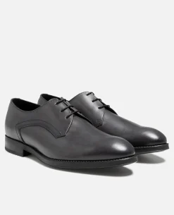 BLAIR 2  Derbies Cuir Gris Homme