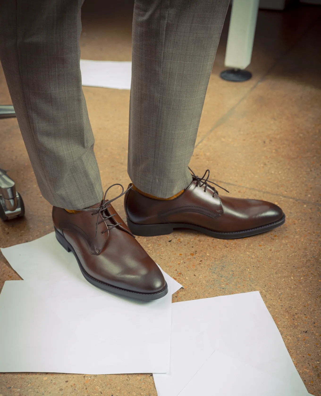 BLAIR Derbies Cuir Marron Homme