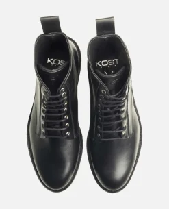 BLUFF Boots à lacets cuir noir