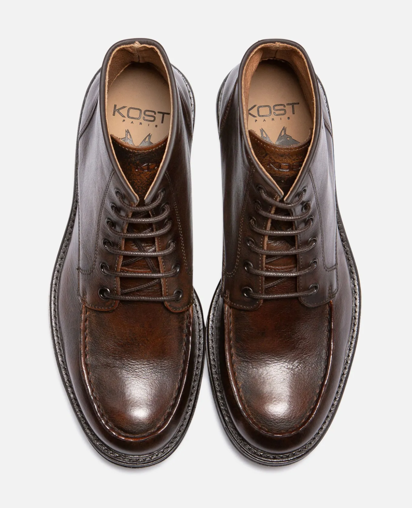 BOLD FO VGT Boots Cuir Tannage Végétal Marron Homme