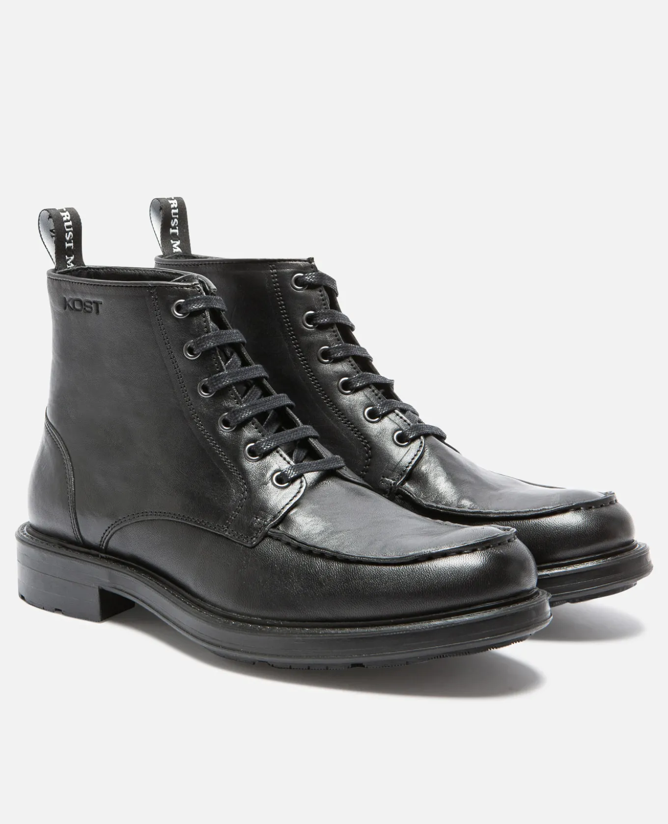 BOLD T VGT Boots Cuir Tannage Végétal Noir Homme