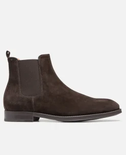 BRAD V Chelsea boots Croûte velours Marron Homme