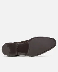 BRAD V Chelsea boots Croûte velours Marron Homme
