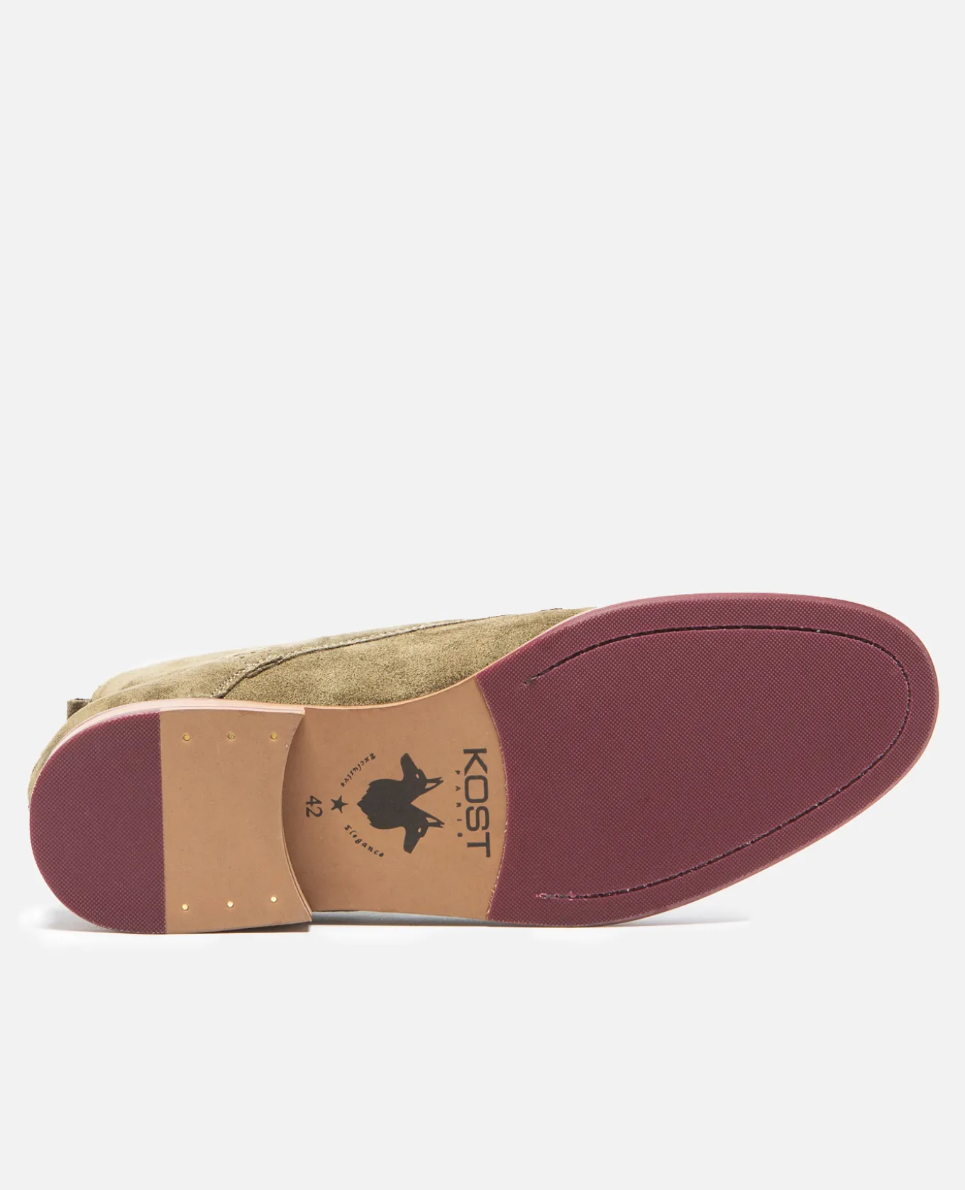 BRETT 95 A Chukka Boots Croûte Velours Made in France Vert Homme