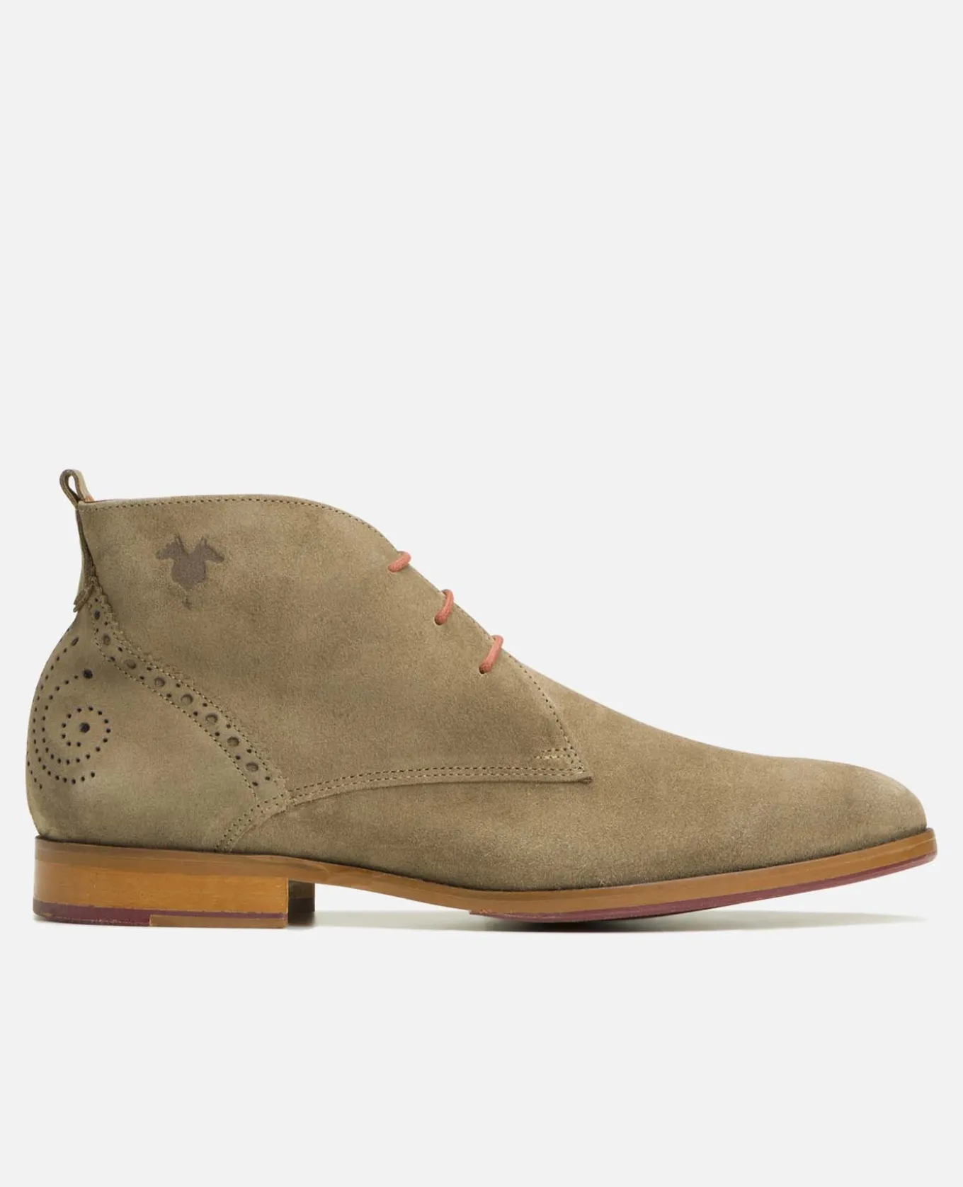 BRETT 95 A Chukka Boots Croûte velours Marron Homme Made in France