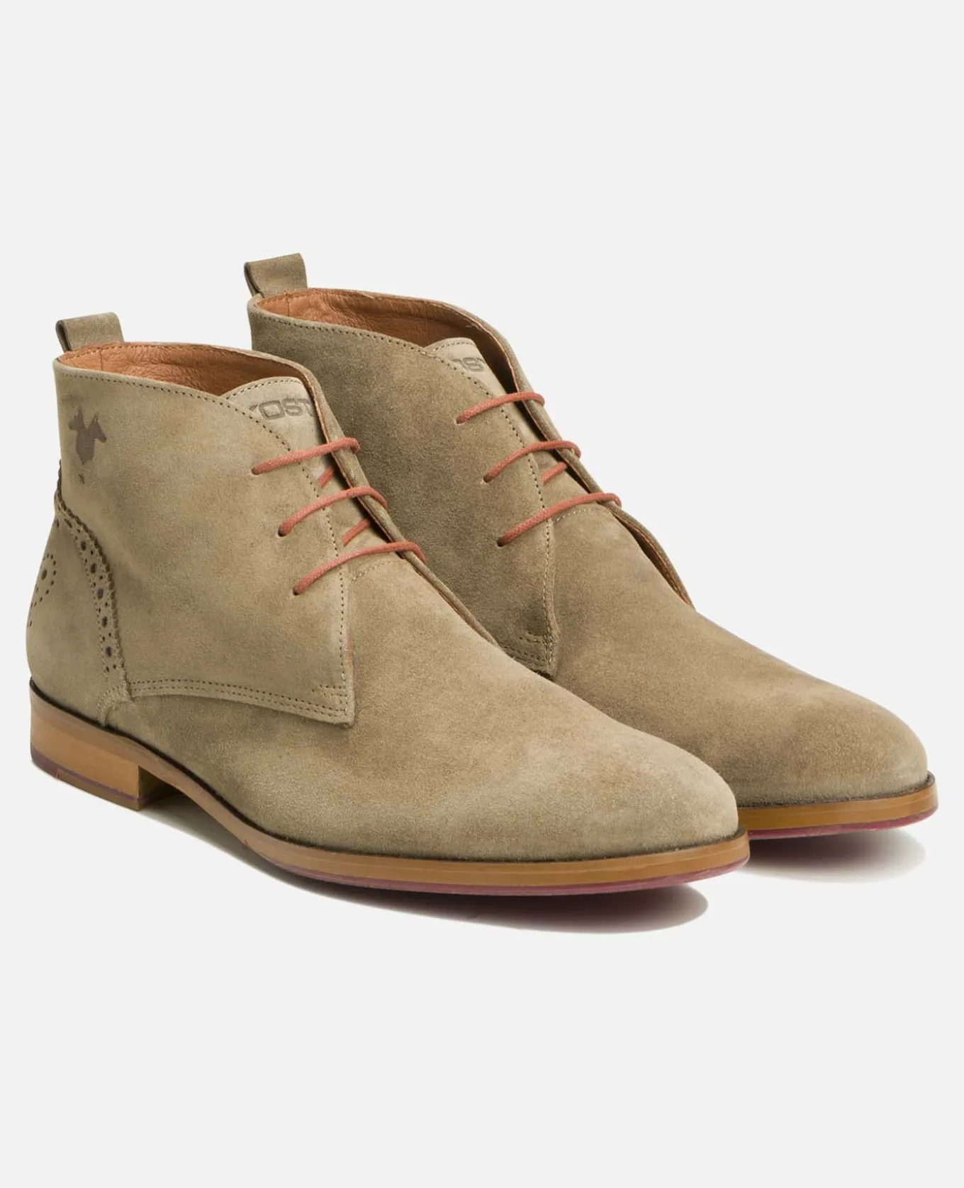 BRETT 95 A Chukka Boots Croûte velours Marron Homme Made in France