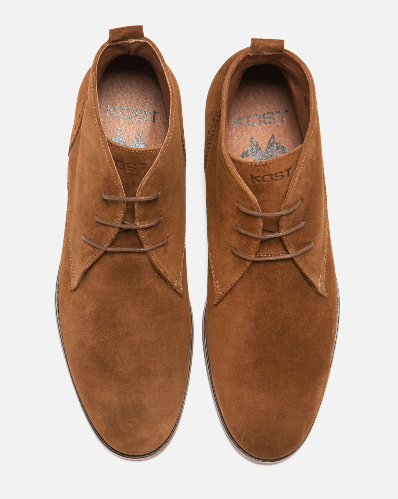 BRETT 95 A Chukka boots Made in France Croûte velours Homme