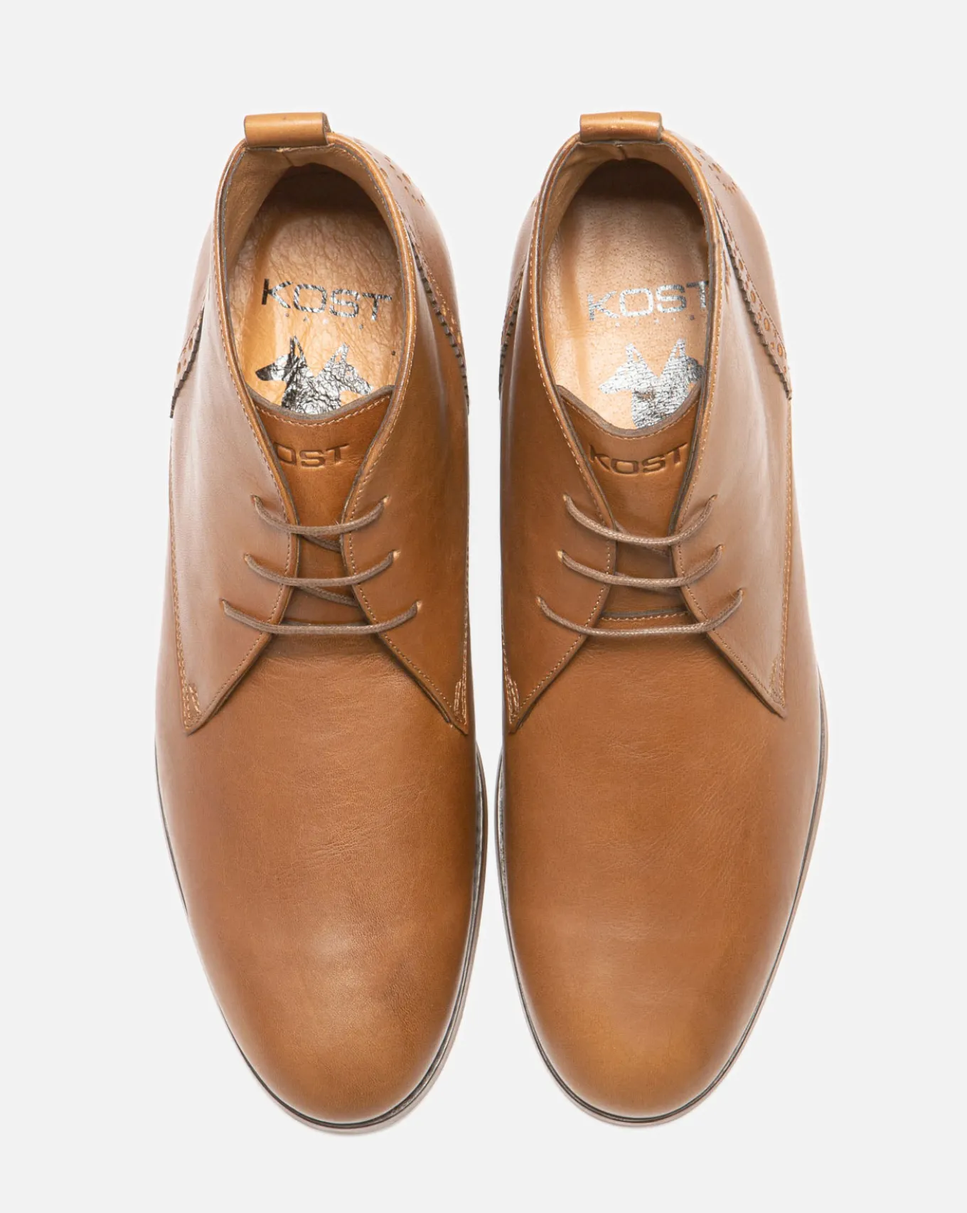BRETT 75 A Chukka boots Made in France Cuir Marron Homme