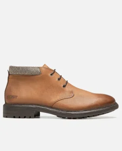 BURNING B VGT Boots cuir tannage végétal Cognac