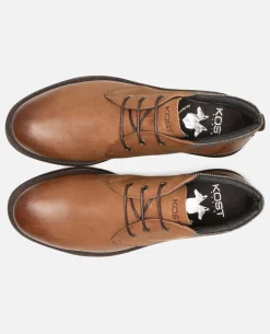 BURNING B VGT Boots cuir tannage végétal Cognac