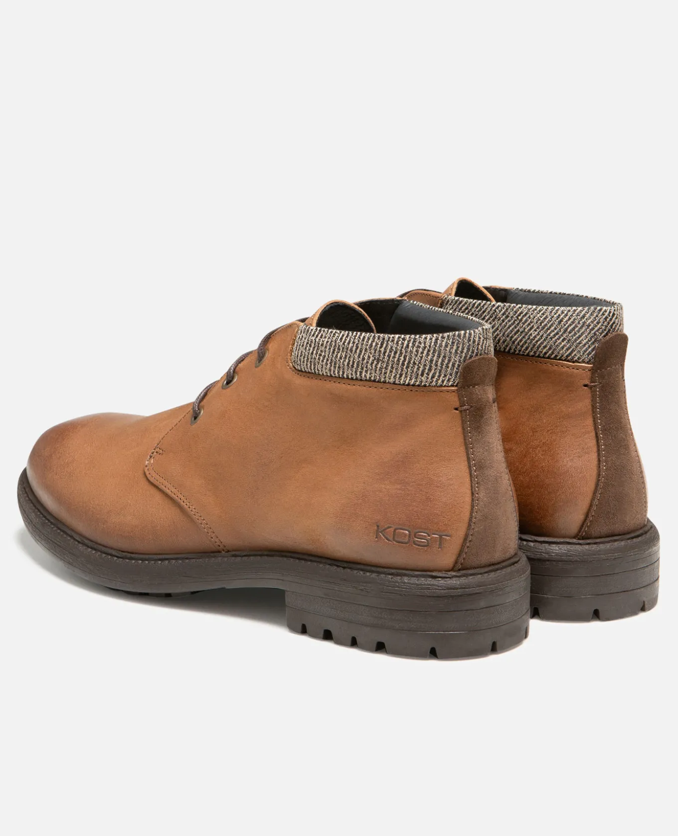 BURNING B VGT Boots cuir tannage végétal Cognac