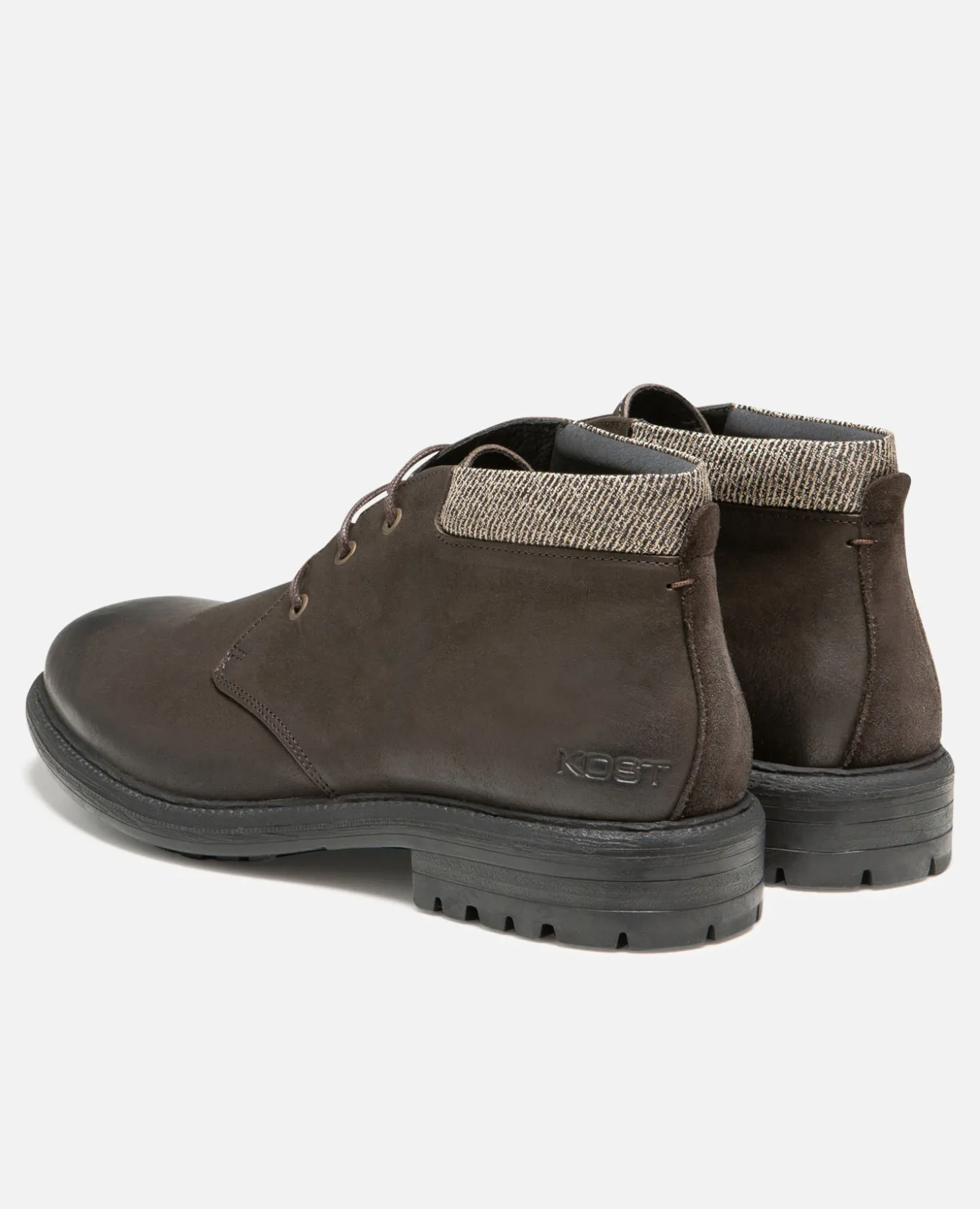 BURNING B VGT Boots cuir tannage végétal Chataigne