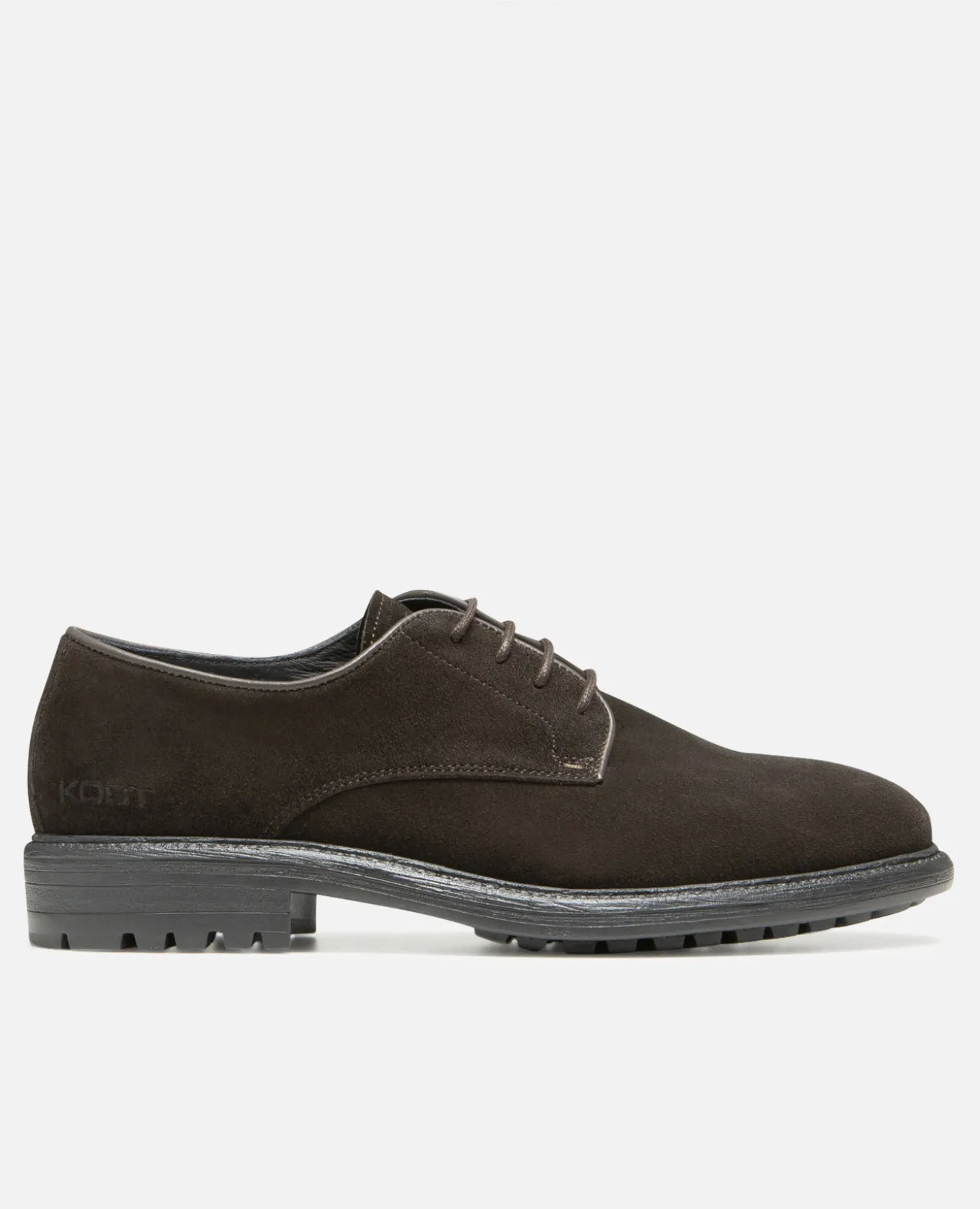 BURNT Derbies style golf cuir suède châtaigne