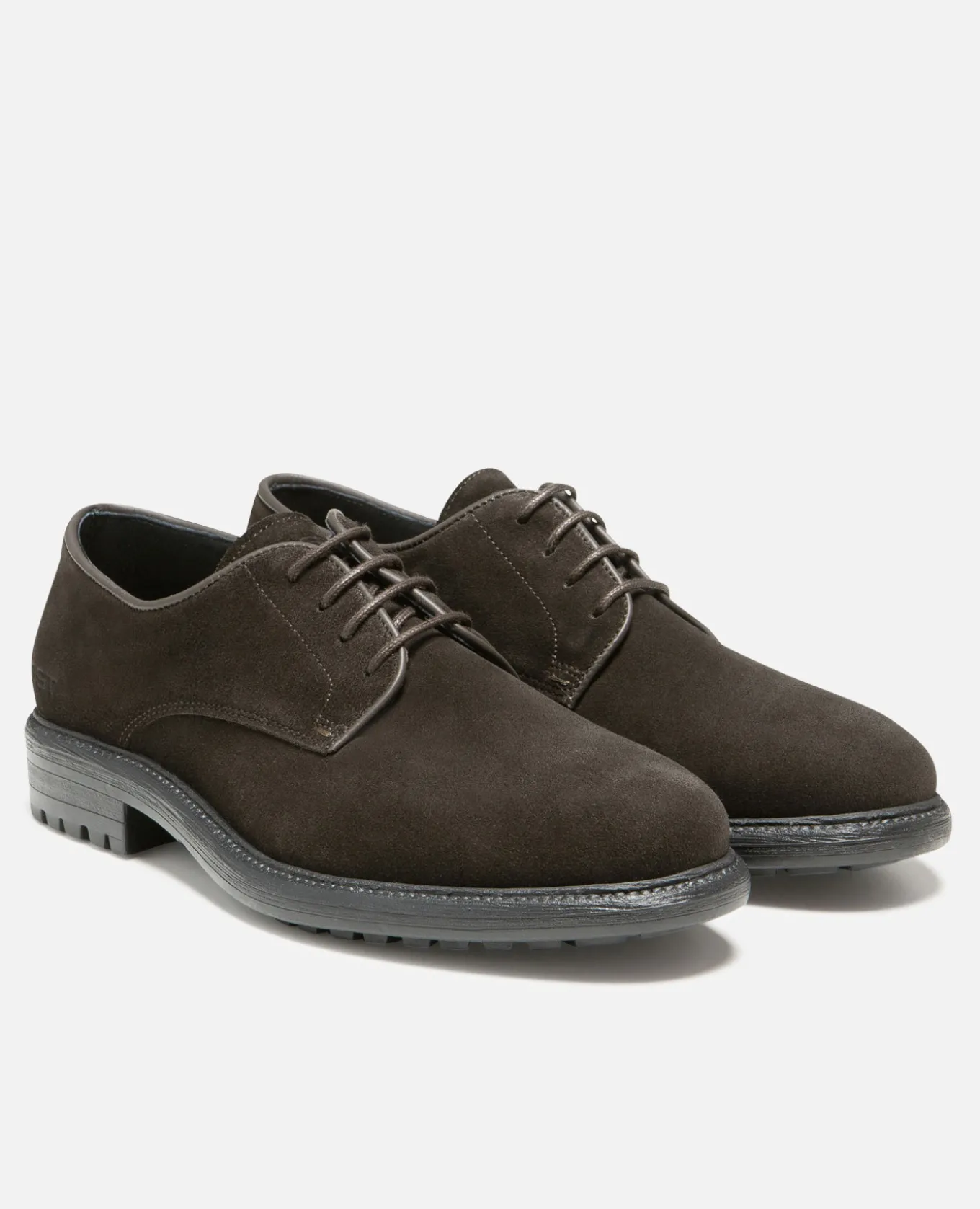 BURNT Derbies style golf cuir suède châtaigne