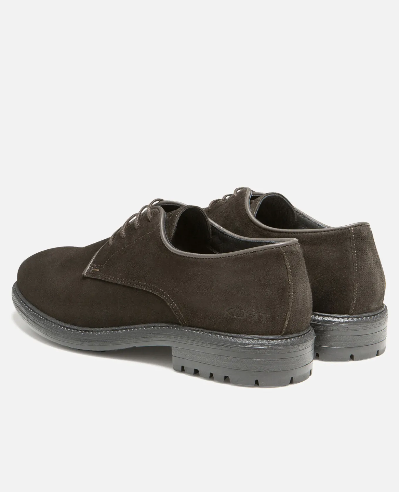 BURNT Derbies style golf cuir suède châtaigne