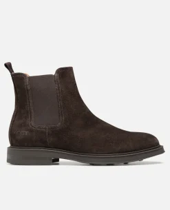 BUSTER V Chelsea boots Croûte velours Marron Homme
