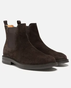 BUSTER V  Chelsea boots Croûte velours Marron Homme