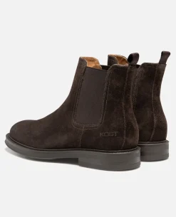 BUSTER V Chelsea boots Croûte velours Marron Homme
