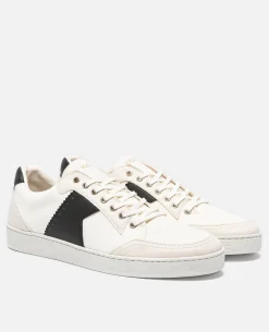 CHILL  Sneakers Toile Blanc et Noir Vegan Made in France Homme
