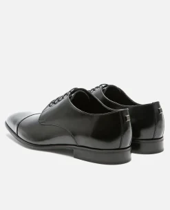 CLAYTON Derbies Cuir Noir Homme