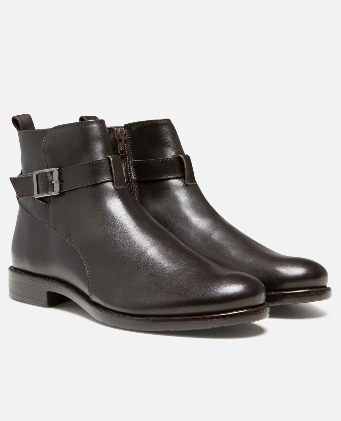 CLIFF VGT Boots Cuir tannage végétal Marron Foncé Homme