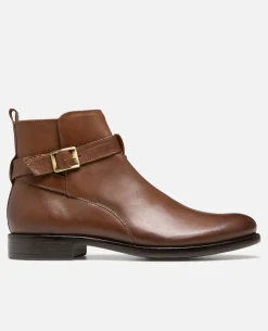 CLIFF VGT Boots Cuir tannage végétal Cognac Homme
