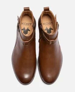 CLIFF VGT Boots Cuir tannage végétal Cognac Homme
