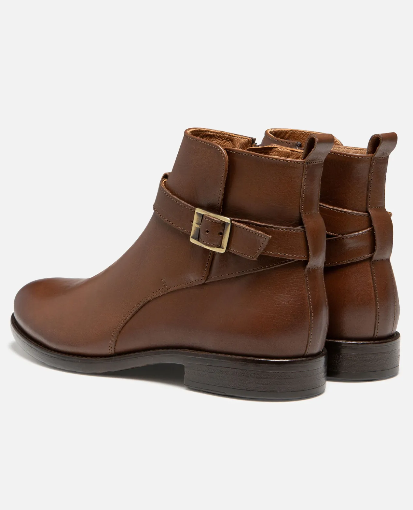 CLIFF VGT Boots Cuir tannage végétal Cognac Homme