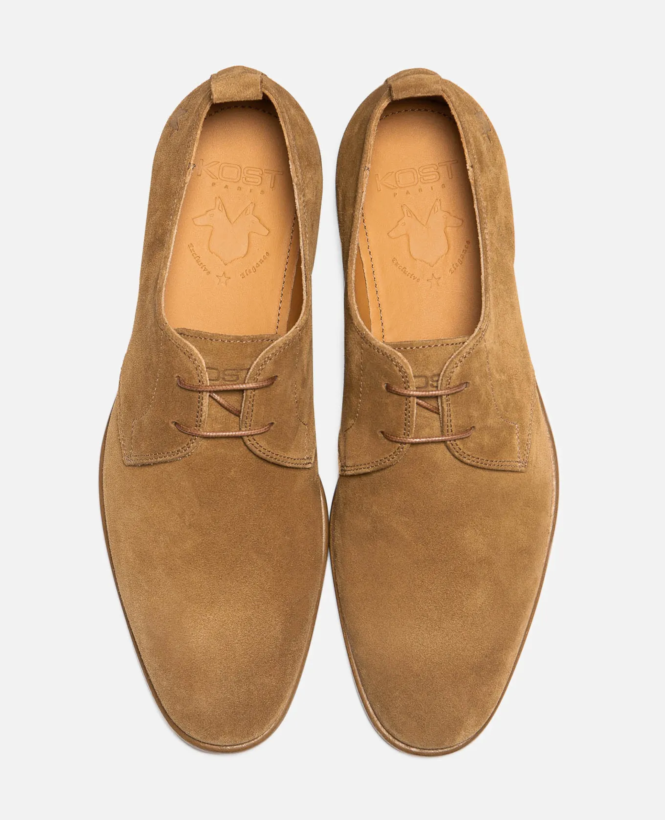 COLT 5 Derbies Croûte Velours Marron Homme