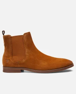 CONNOR 5 Chelsea boots Croûte velours Marron Homme