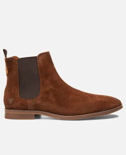 CONNOR 5 Chelsea boots Croûte velours Marron Homme