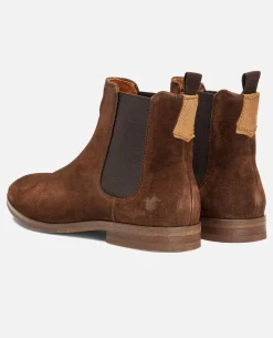 CONNOR 5 Chelsea boots Croûte velours Marron Homme