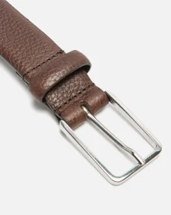 CORLEONE  Ceinture Made In France Cuir Tannage Végétal Marron