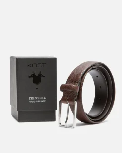 CORLEONE  Ceinture Made In France Cuir Tannage Végétal Marron